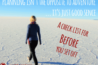 Check list for preparing for a gap year backpacking