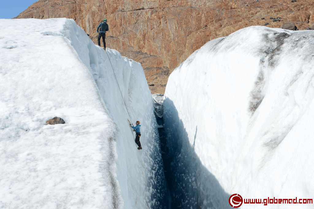 emma tryon Globemad ice climb viedma glacier Patagonia adventure