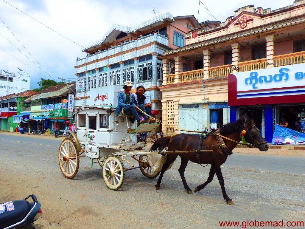 Horse and cart in Pyin Oo Lwin Myanmar Burma
