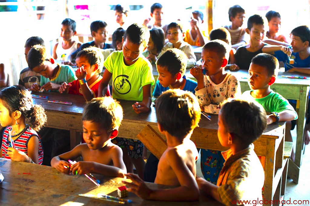 Love Cambodia childrens charity rural siem reap travel blog Emma Tryon school classroom