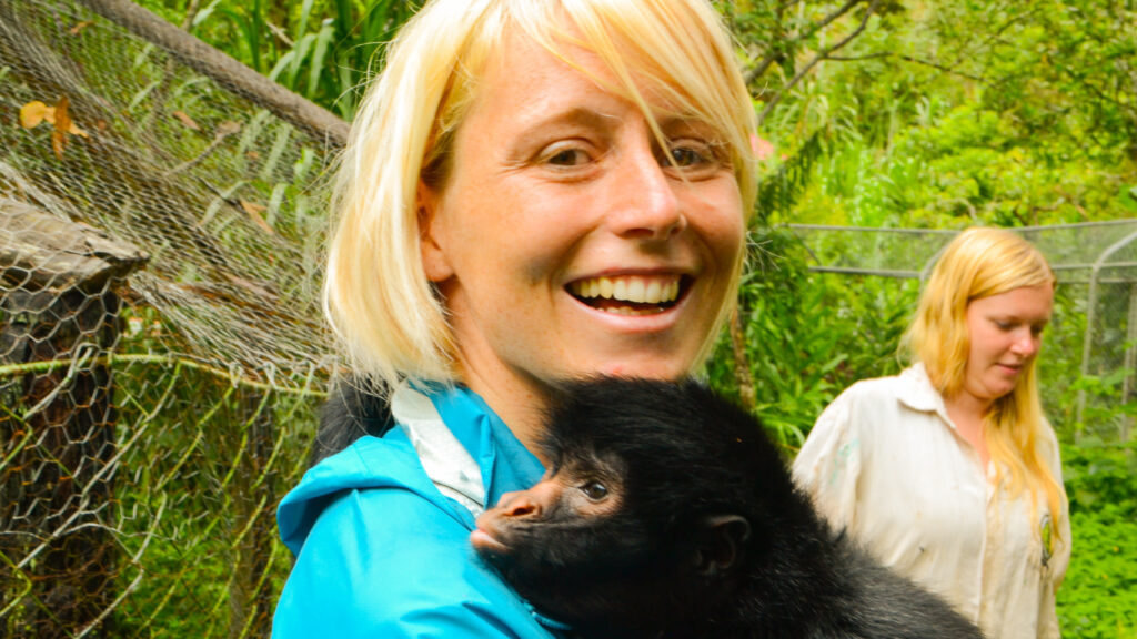 volunteer with Monkeys volunteer Bolivia spider monkey