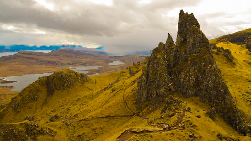 uk staycation scotland isle of skye Old Man of Storr